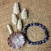 Bracelets Pierre de Lave & Obsidienne flocon de neige