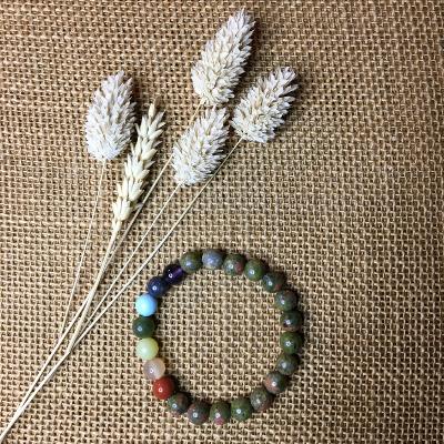 Bracelet 7 Chakras & Unakite