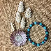 Bracelet Labradorite & Turquoise