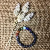 Bracelet 7 Chakras & Labradorite