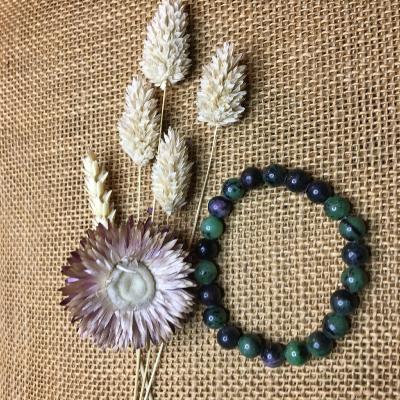 Bracelet Zoïzite Rubis