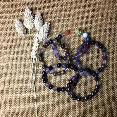 Bracelet Fluorite violette
